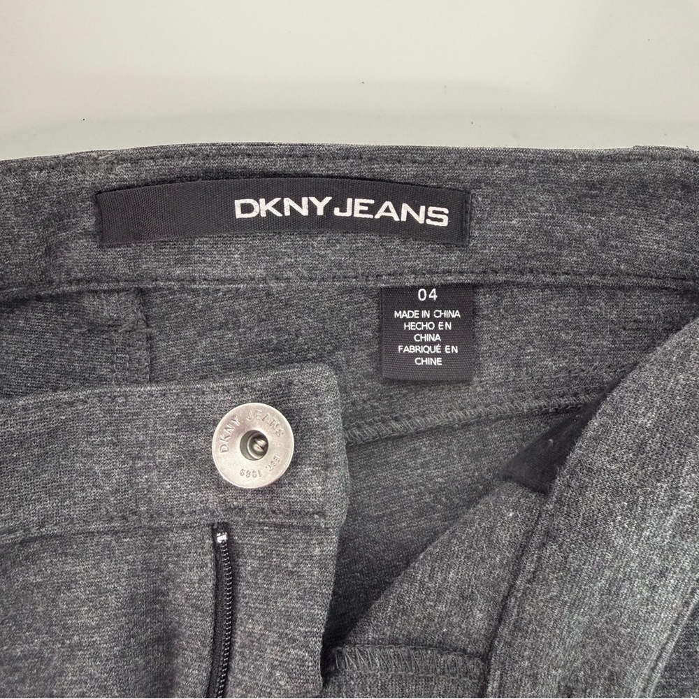DKNY Charcoal Grey Slim Fit Legging Pants size 4 - Picture 4 of 15